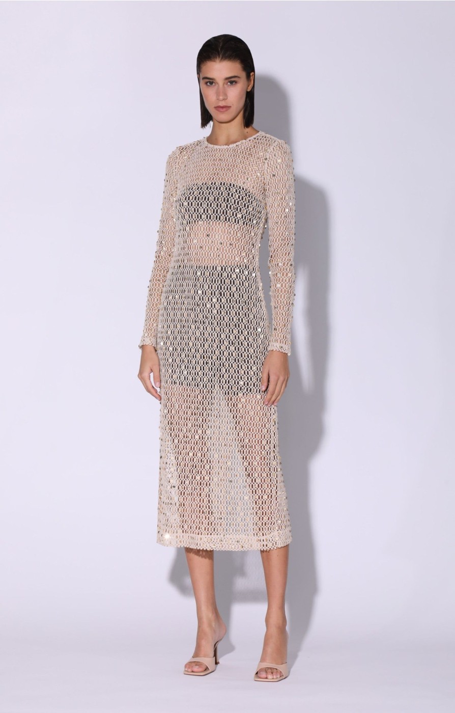 Walter Baker Coco Dress, Crochet Sequin | Dresses