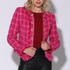 Walter Baker Brittany Jacket, Magenta Electric Tweed | Jackets