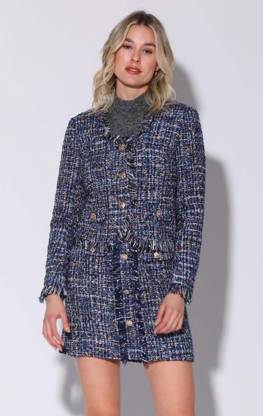 Walter Baker Inaya Jacket, Aurora Tweed | Jackets