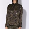 Walter Baker Delisse Top, Olive Leopard | Tops