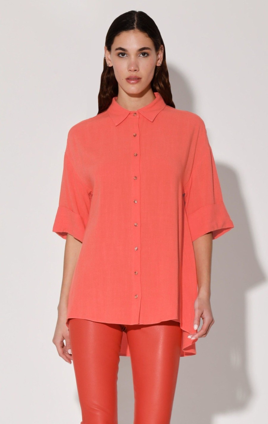 Walter Baker Brooklyn Top, Papaya | Tops