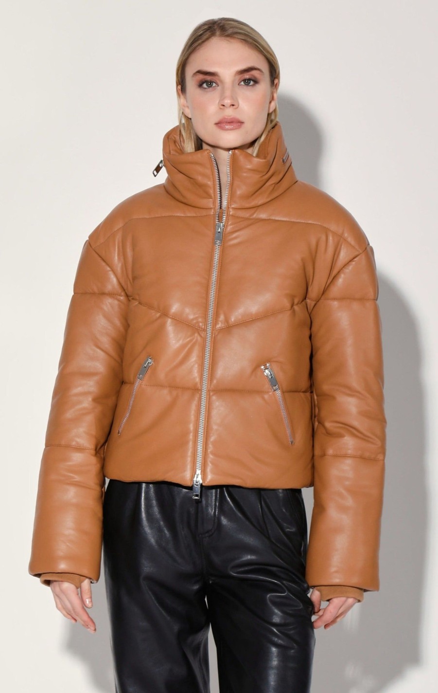 Walter Baker Edwina Jacket, Camel-Leather | Jackets