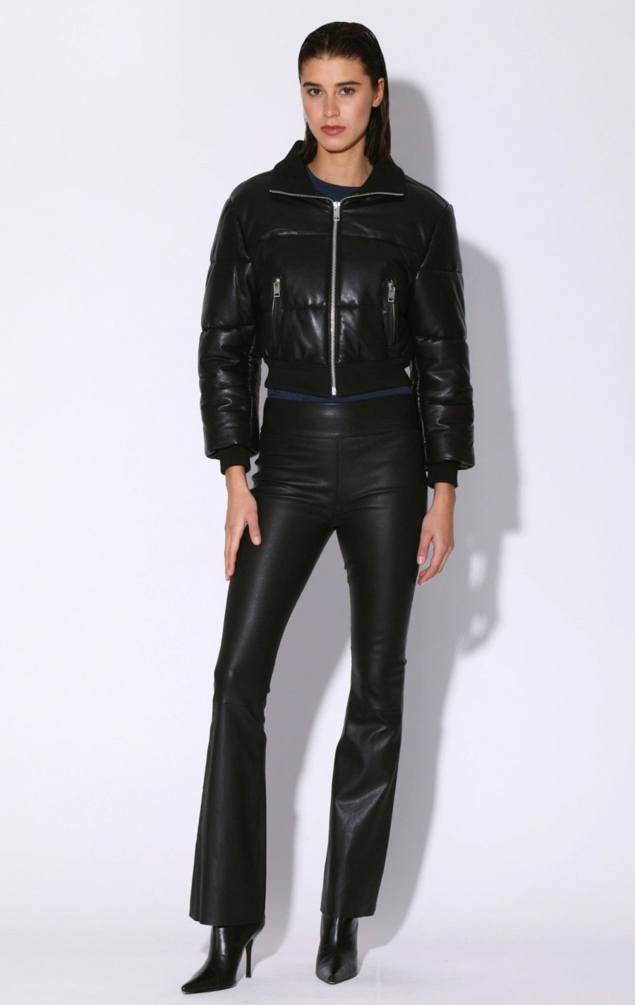 Walter Baker Laylah Jacket, Black-Leather | Leather