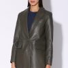 Walter Baker Kiki Blazer, Moss-Leather | Leather