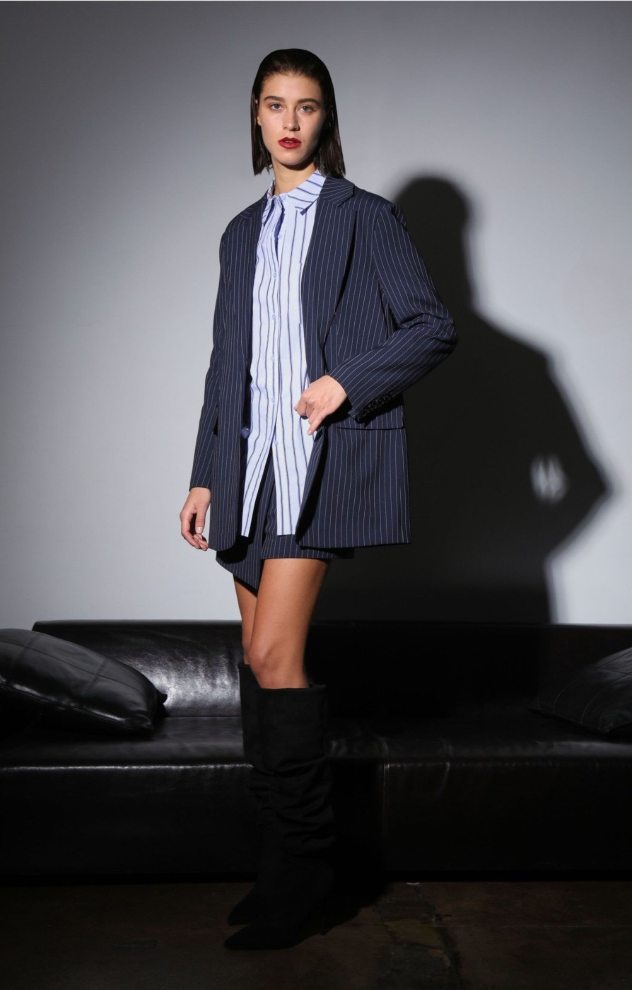 Walter Baker Kira Blazer, Cagney Pin Stripe | Jackets