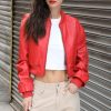 Walter Baker Andrea Jacket, Scarlet-Leather | Jackets