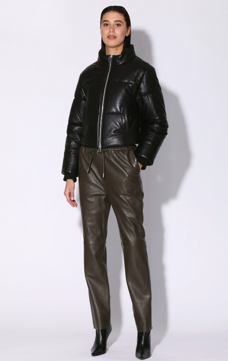 Walter Baker Lorenza Jacket, Black-Leather | Leather