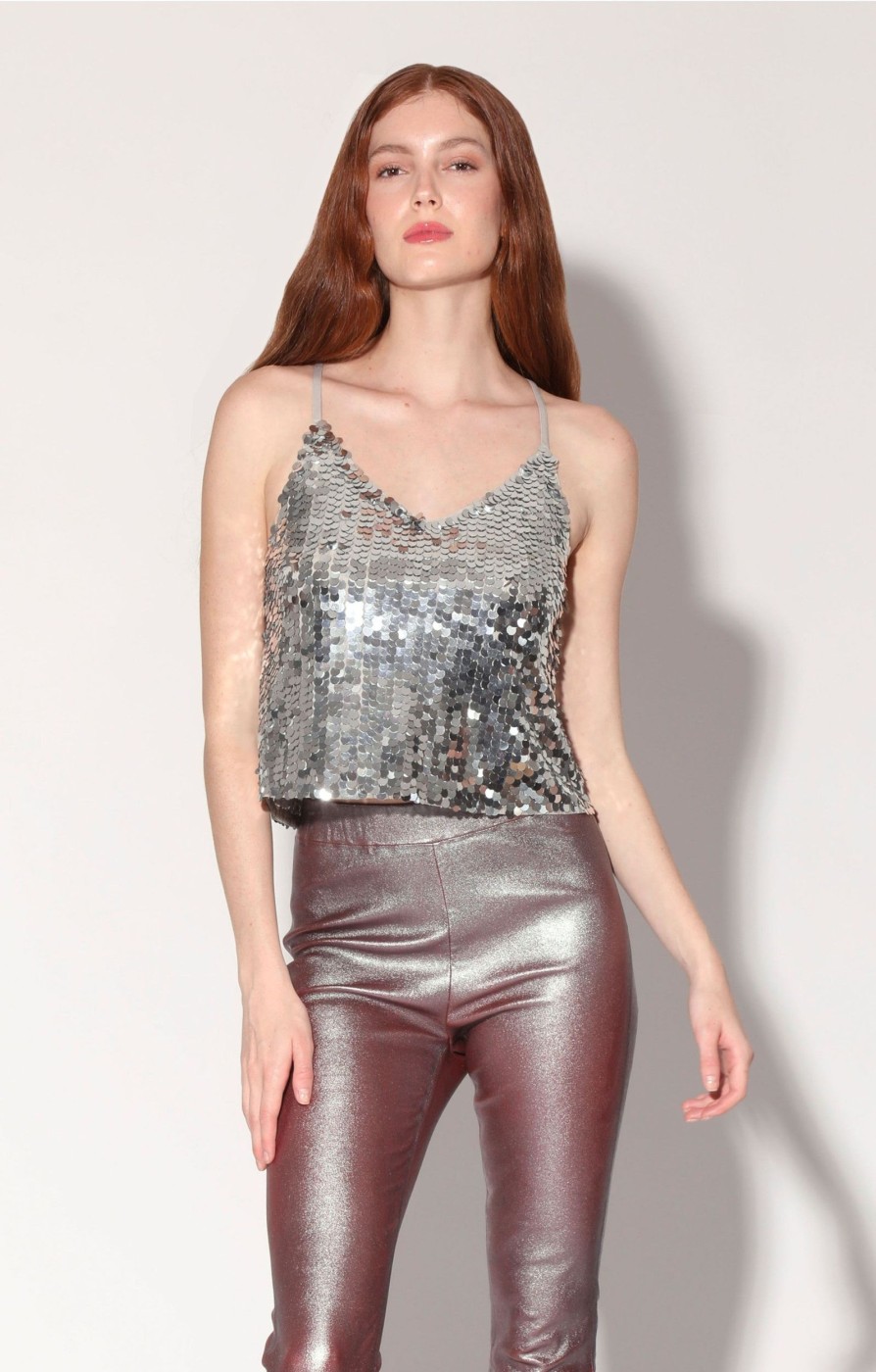 Walter Baker Haley Top, Silver | Tops