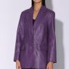 Walter Baker Kira Blazer, Amethyst-Leather | Jackets