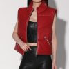 Walter Baker Landon Vest, Red-Puffer Leather | Leather