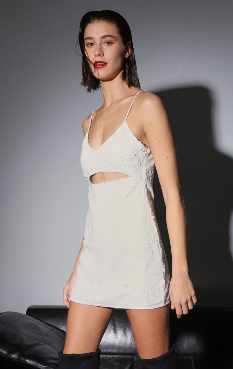 Walter Baker Allira Dress, Vanilla Cloud Sequin | Dresses