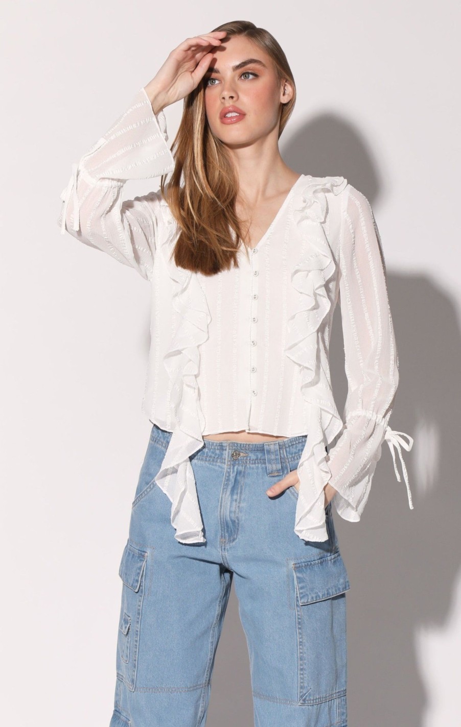 Walter Baker Francesca Top, Off White | Tops