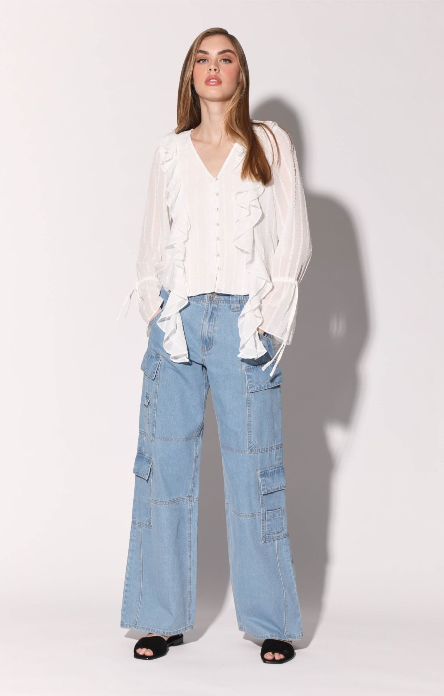 Walter Baker Francesca Top, Off White | Tops