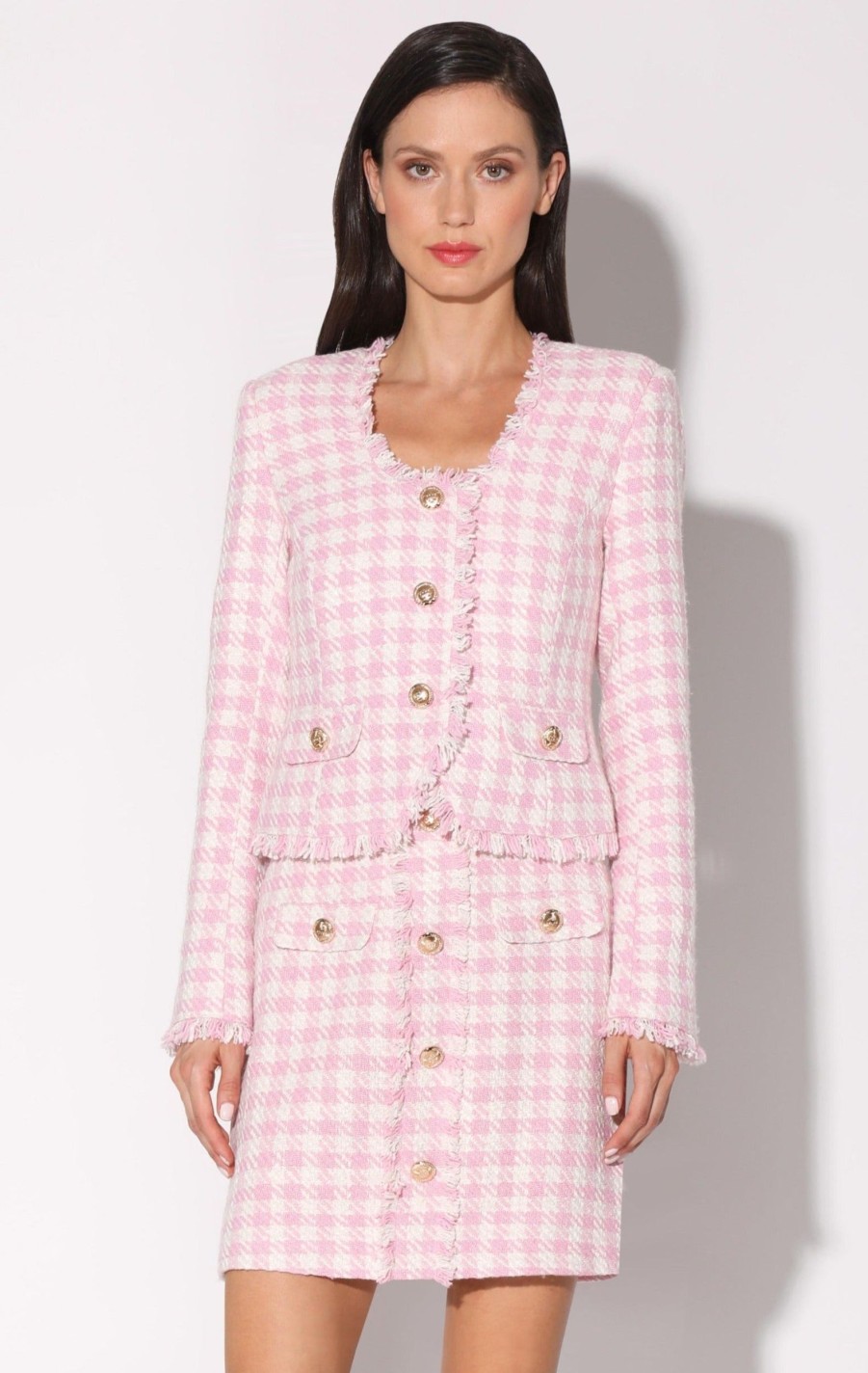 Walter Baker Inaya Jacket, Picnic Tweed Pink | Jackets