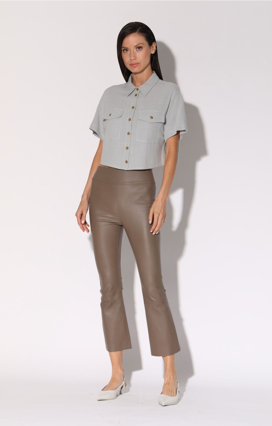 Walter Baker Luisa Pant, Sand-Stretch Leather | Leather