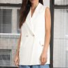 Walter Baker Collin Vest, White | Tops